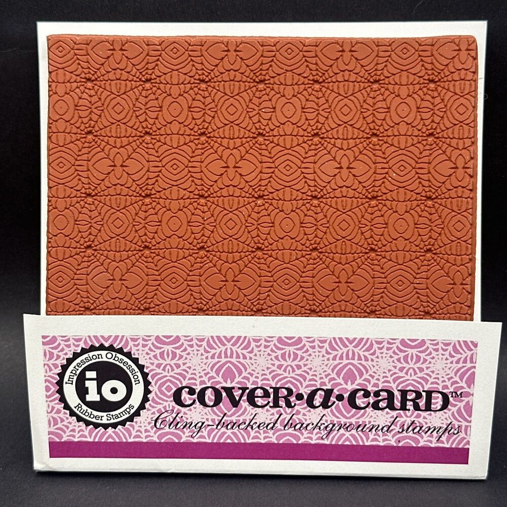 Web Cover A Card Background Unmounted Stamp impression obsession halloween